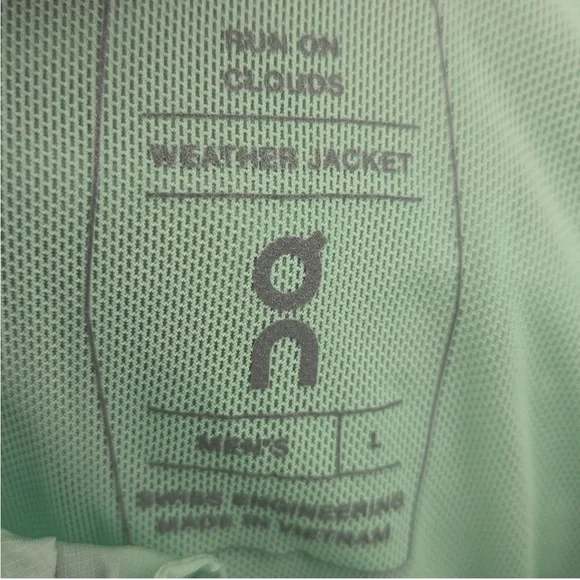 On Running Men's Weather Jacket Creek / Pearl - Picture 7 of 10